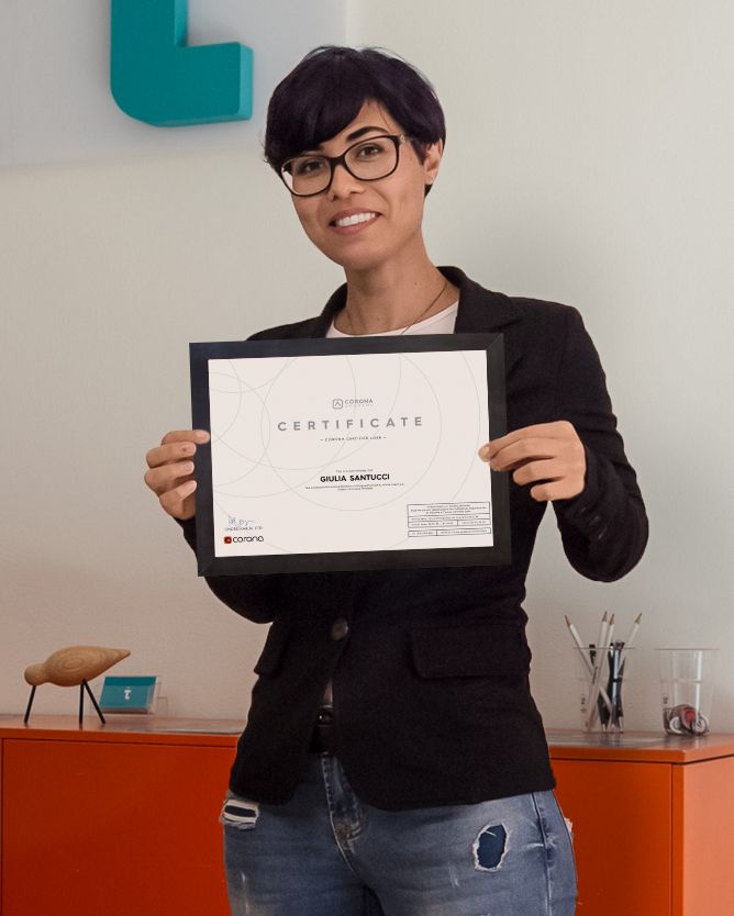 Corso rendering 3d online - Tic Visual art  - corso Corona Renderer con certificazione ufficiale Corona Academy - investi nel tuo futuro!