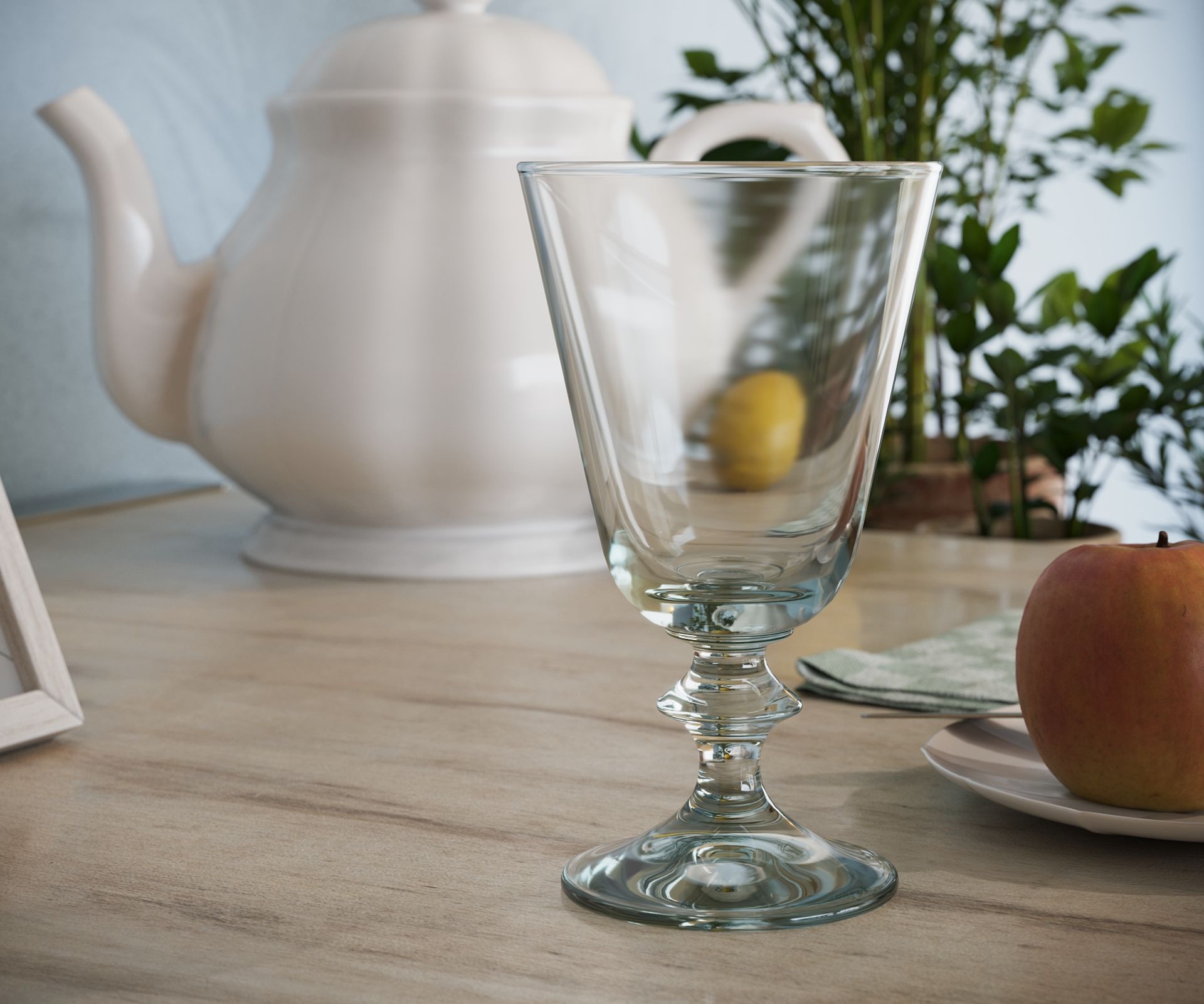 Corona Renderer 7 Physical Material  - Con valori di anisotropia negativi la rifrazione della luce si diffonde in senso orizzontale