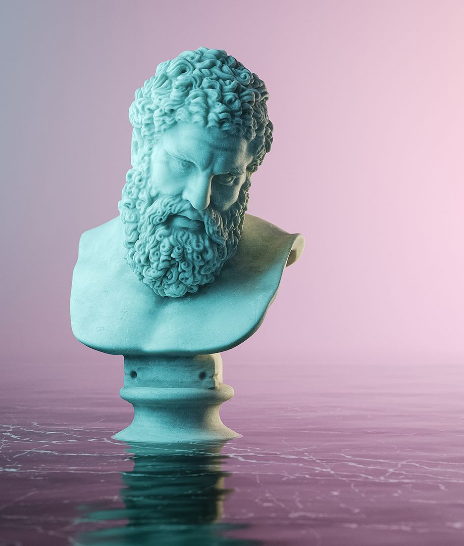 Virtual set per lo studio dell'illuminazione | Hercules: Pink calm | Il lighting è uno dei moduli più importanti del nostro corso di rendering con 3d Studio Max e Corona | TIC Visual Art